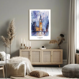 London Skyline Art Poster