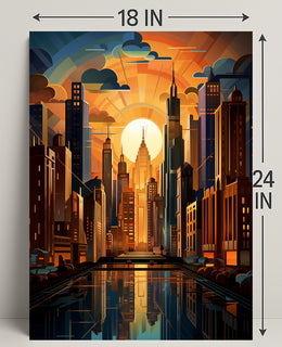 Urban Sunrise Poster PosterGoat