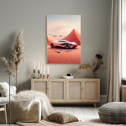 Futuristic Desert Ride Poster PosterGoat