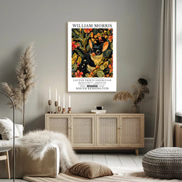 Vibrant Possum in Floral Wonderland Artistic Poster