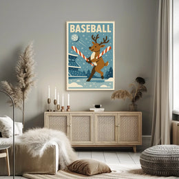 Winter Wonderland Baseball Poster