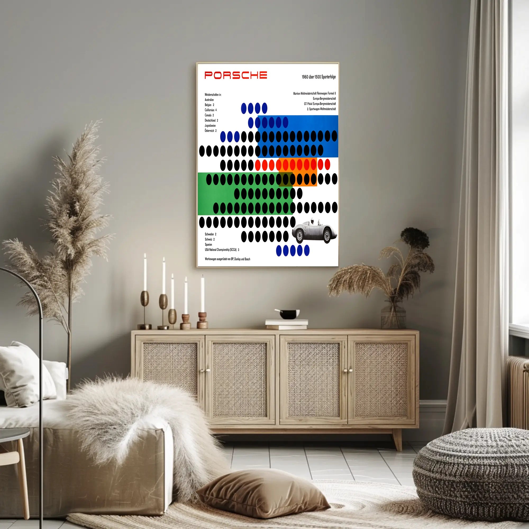 Porsche Racing Achievements 1960 Poster