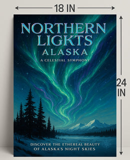 Northern Lights Alaska Poster PosterGoat