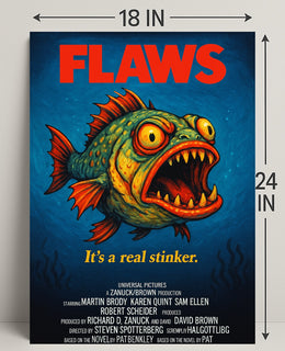 Flaws A Parody Deep Dive Poster PosterGoat