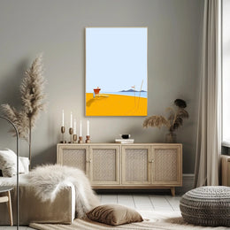 Tranquil Beach Scene Poster PosterGoat