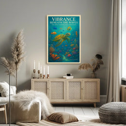 Vibrance Beneath the Waves Poster