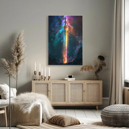 The Cosmic Sword Art Print Poster for Home Decor PosterGoat