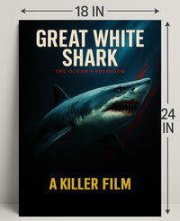 Great White Shark The Oceans Predator Poster PosterGoat