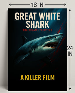 Great White Shark The Oceans Predator Poster PosterGoat