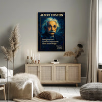 Albert Einstein Inspirational Quote Art Poster