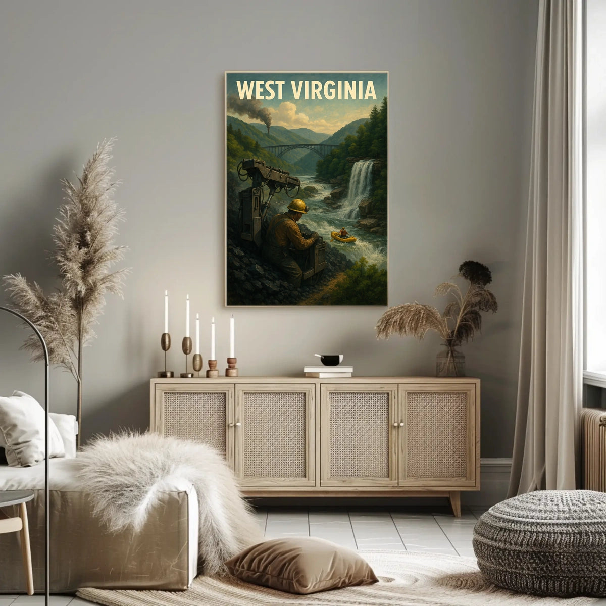 West Virginia Landscape Poster
