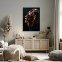 Majestic Lion Portrait Poster