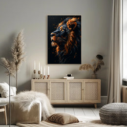 Majestic Lion Portrait Poster