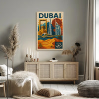 Dubai Mosaic Poster Modernity And Tradition Home Decor