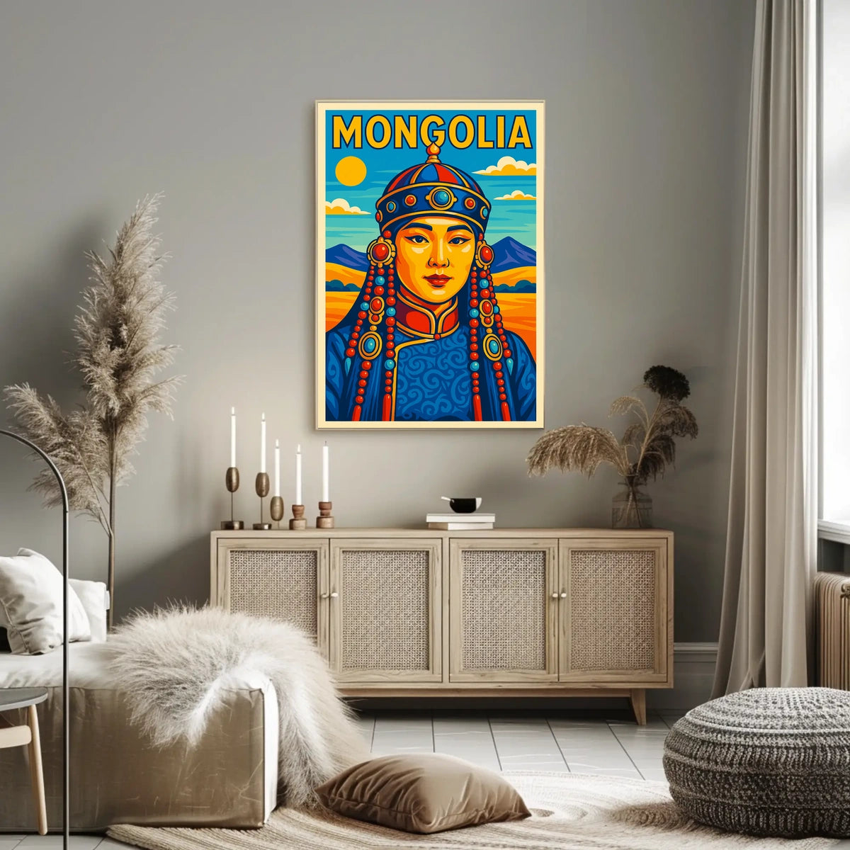 Mongolia Cultural Heritage Poster