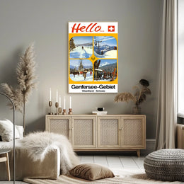 Hello from the Genfersee-Gebiet Poster