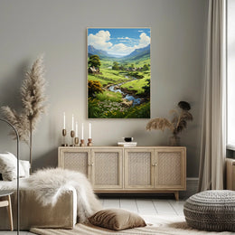 Tranquil Countryside Landscape Poster