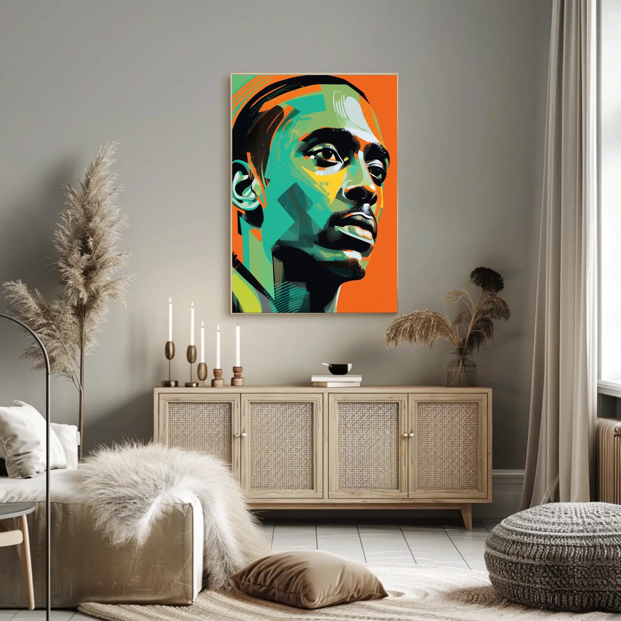 Vibrant Portrait Poster PosterGoat
