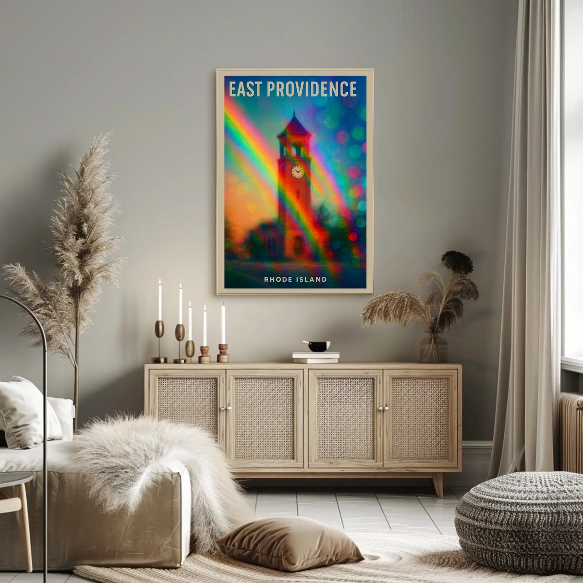 East Providence Rhode Island Wanderlust Minimalist Poster