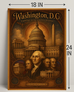 Washington, D.C. Capital of the United States Poster PosterGoat