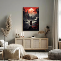 Warrior Under The Blood Moon Poster