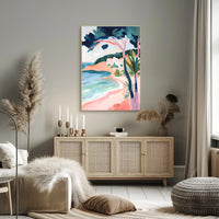 Coastal Serenity Poster Minimalist Beach Wall Art
