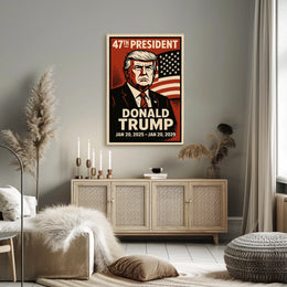 Donald Trump 47th President Poster