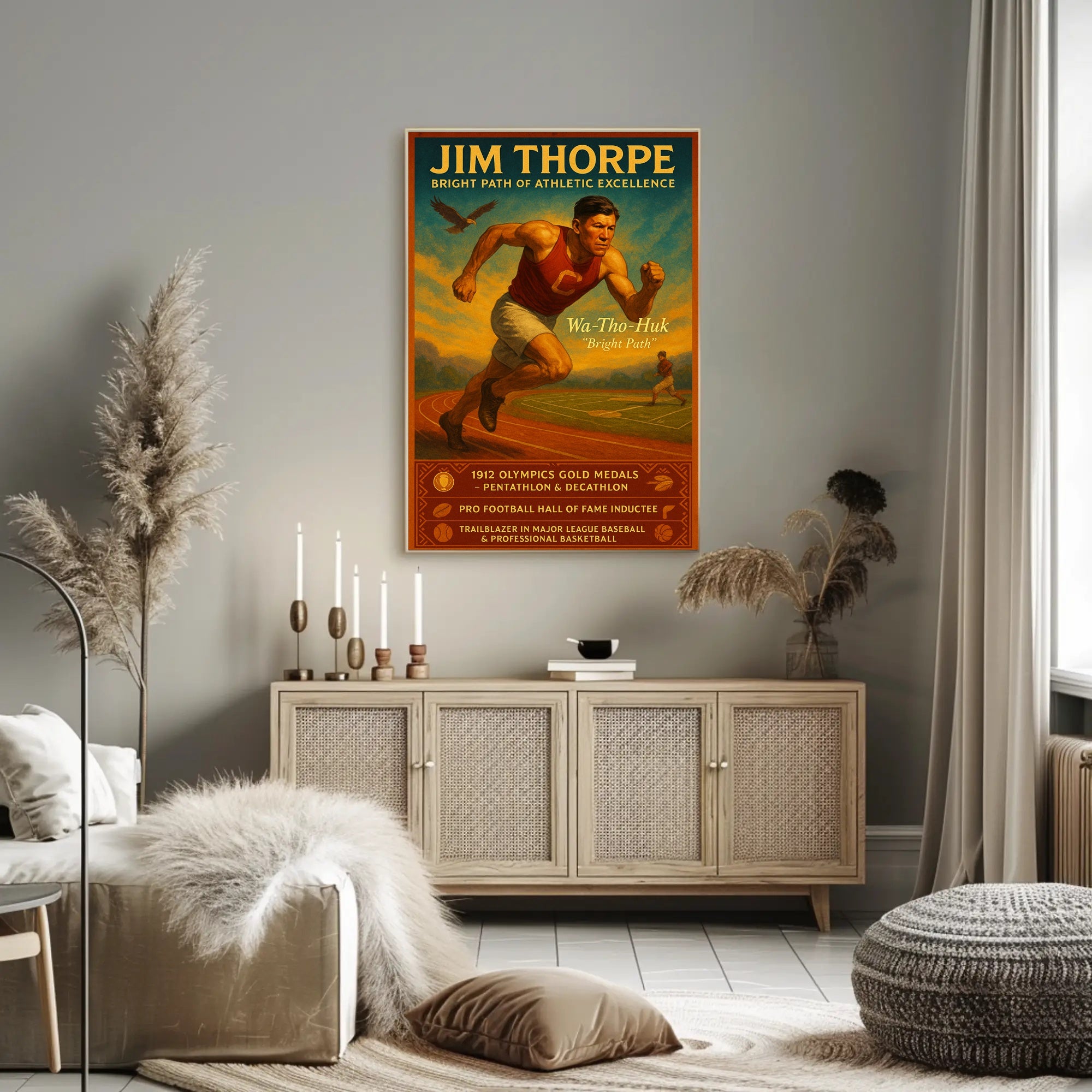 Jim Thorpe: A Legacy of Athletic Prowess Poster