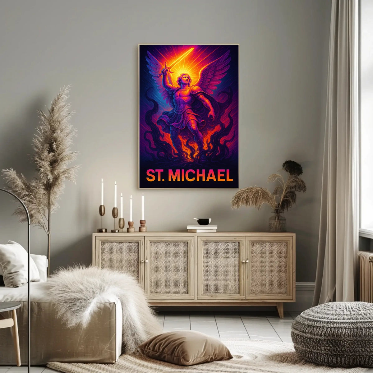 St. Michael The Warrior Archangel Poster