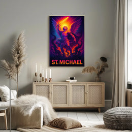 St. Michael The Warrior Archangel Poster