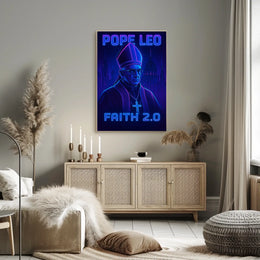 Pope Leo Faith 2.0 Poster