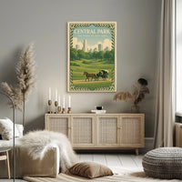 Central Park Nostalgia New York Travel Poster