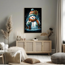 Winter Wonderland Snowman Poster
