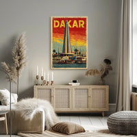 Dakar Skyline Poster