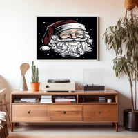 Jolly Santa Claus Illustration Poster