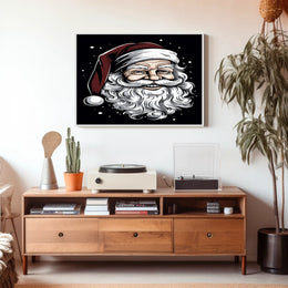 Jolly Santa Claus Illustration Poster