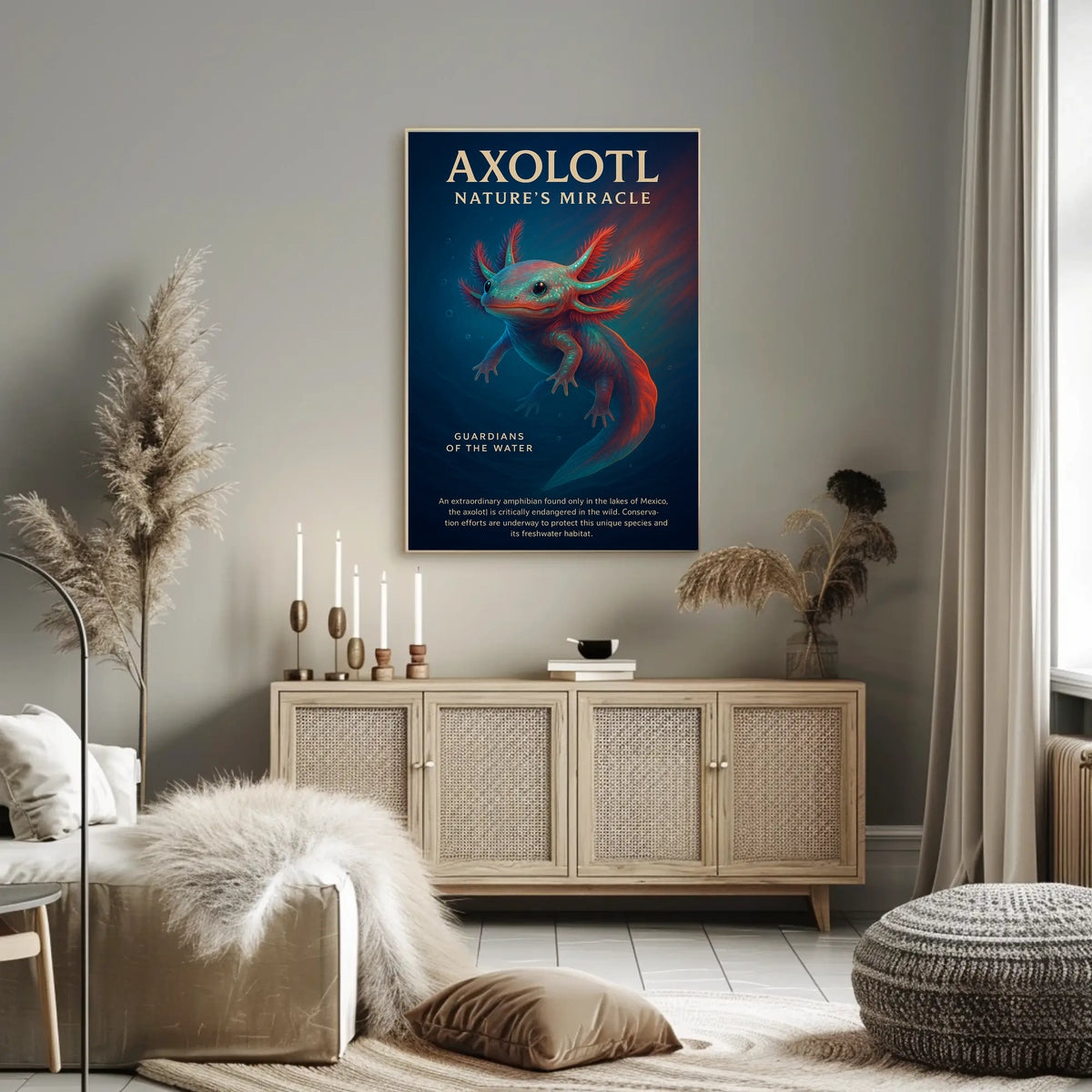 Axolotl Natures Miracle Poster