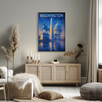 Washington Landmarks Poster