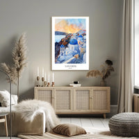 Santorini Serenity Poster