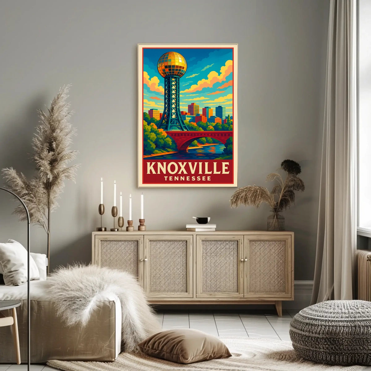 Knoxville, Tennessee A Vibrant Poster