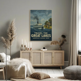 Travel the Great Lakes Poster