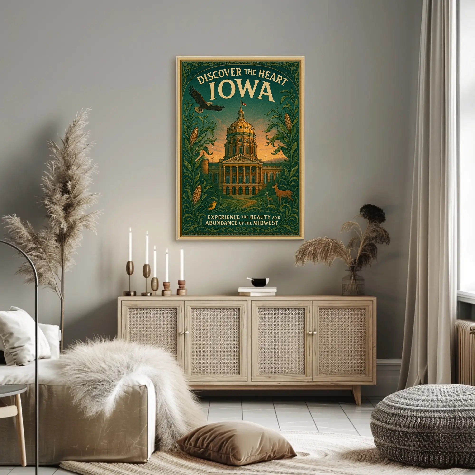Discover The Heart Of Iowa Poster