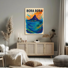 Bora Bora: Heart of the South Pacific Travel Poster PosterGoat