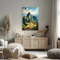 Machu Picchu Adventure Travel Poster