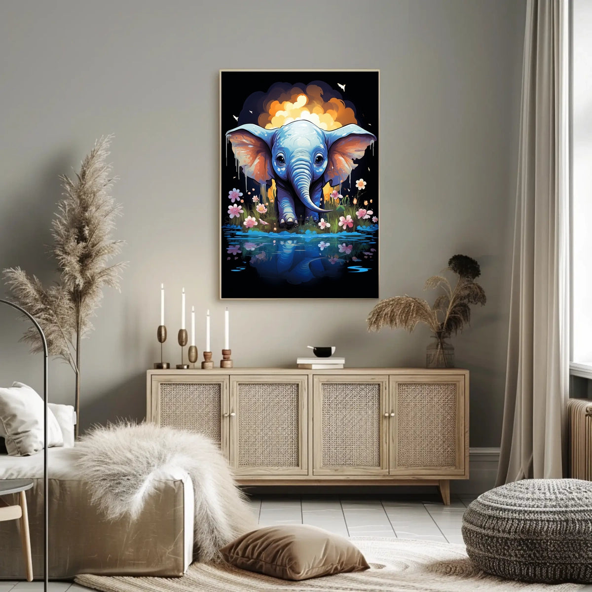 Elephant Dreams A Whimsical Fantasy Landscape