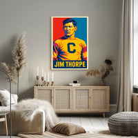 Jim Thorpe Iconic Athlete Poster