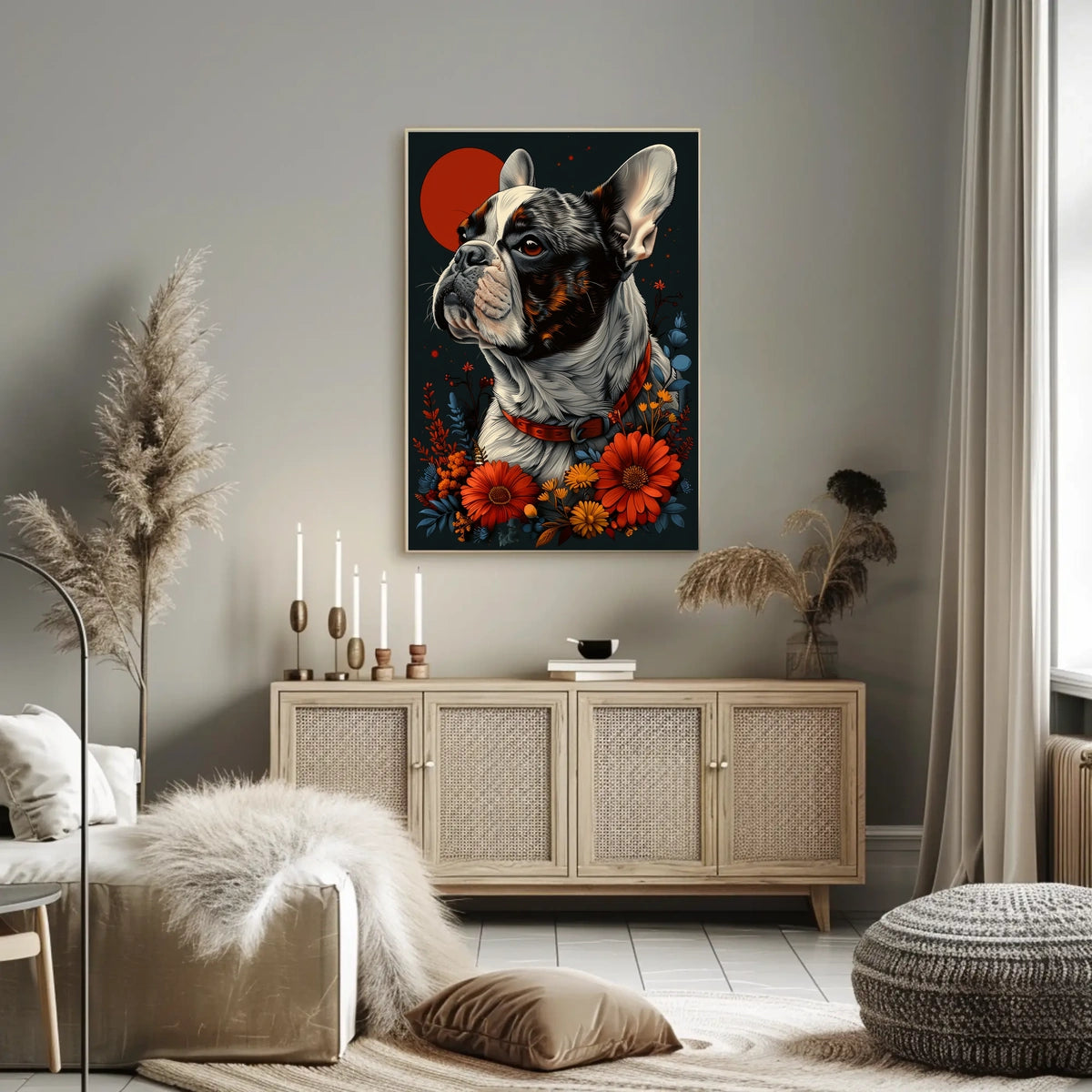 Regal Bulldog Portrait Poster