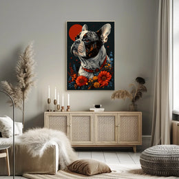 Regal Bulldog Portrait Poster