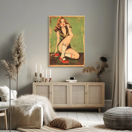 Vintage Pin-Up Art Poster