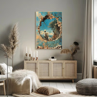 Through The Crumbling Wall Poster Art Print Decor PosterGoat